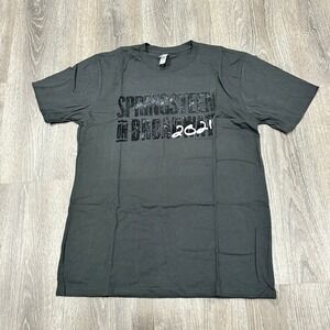 Bruce Springsteen Shirt Men's Size L Dark Gray On Broadway 2021 miUSA T Shirt